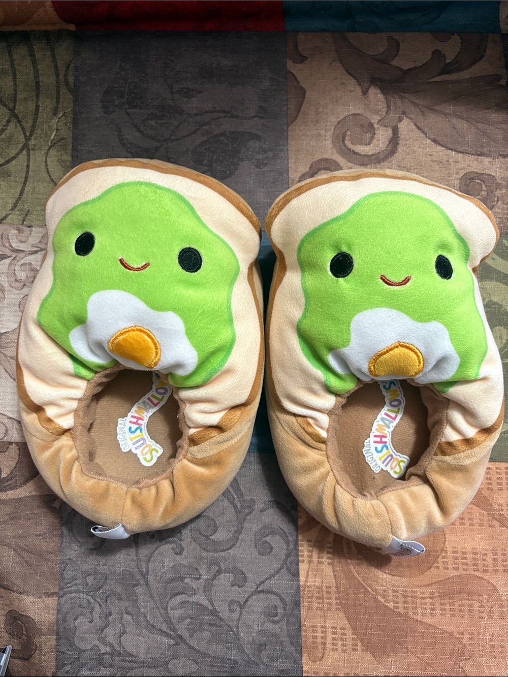 🛍️5/$20🛍️Squishmallow Avocado Toast Plush Slippers